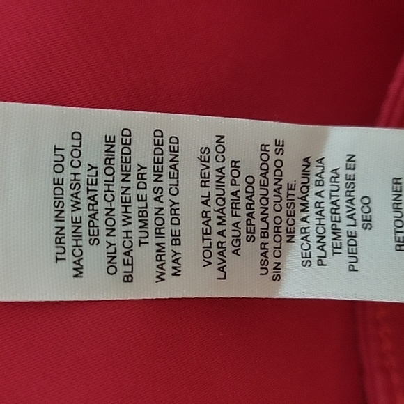 Chico's Pink Sateen Slim Crops Size 0 - Picture 7 of 7